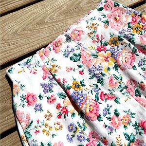 Vintage floral denim midi of your dreams!